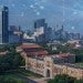 Rice Data Science Image with Houston Skyline