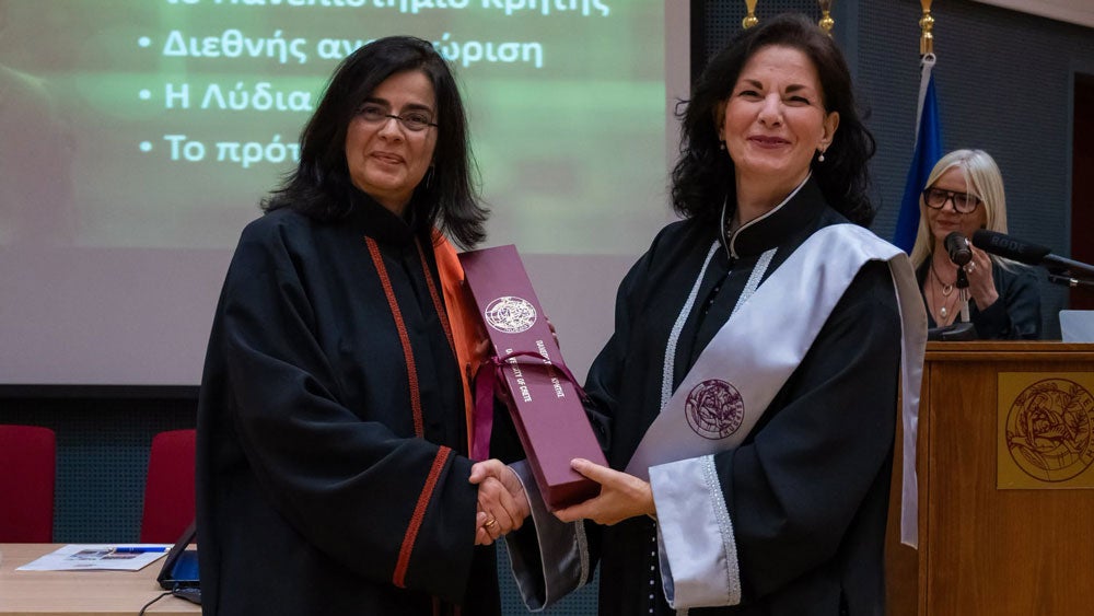 Lydia Kavraki honorary doctorate