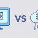 Data science vs computer science icons